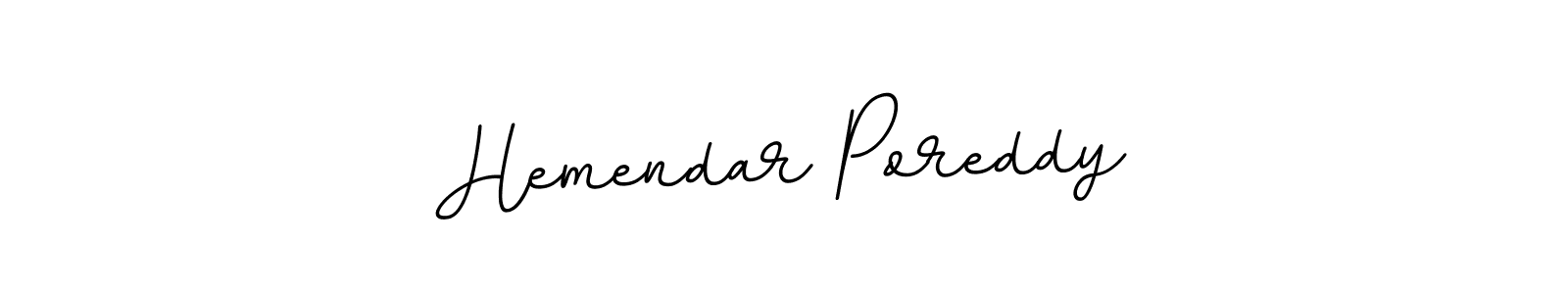 Hemendar Poreddy stylish signature style. Best Handwritten Sign (BallpointsItalic-DORy9) for my name. Handwritten Signature Collection Ideas for my name Hemendar Poreddy. Hemendar Poreddy signature style 11 images and pictures png