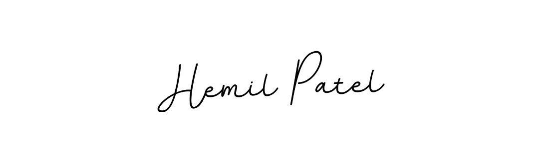 How to make Hemil Patel signature? BallpointsItalic-DORy9 is a professional autograph style. Create handwritten signature for Hemil Patel name. Hemil Patel signature style 11 images and pictures png