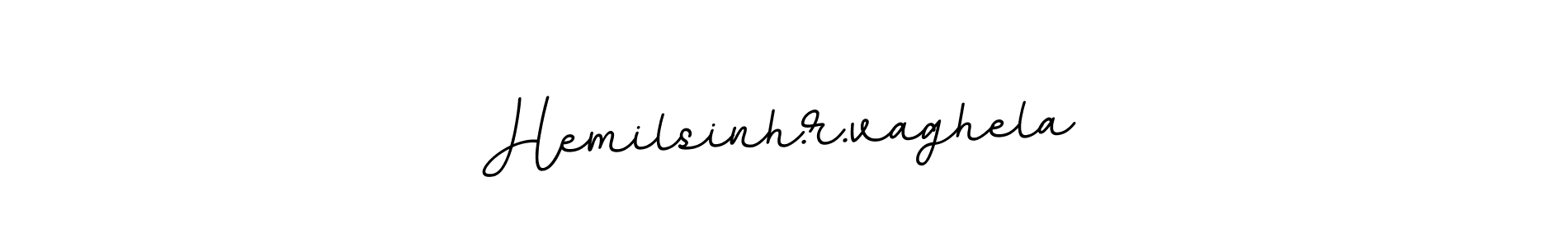 This is the best signature style for the Hemilsinh.r.vaghela name. Also you like these signature font (BallpointsItalic-DORy9). Mix name signature. Hemilsinh.r.vaghela signature style 11 images and pictures png