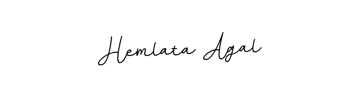 Hemlata Agal stylish signature style. Best Handwritten Sign (BallpointsItalic-DORy9) for my name. Handwritten Signature Collection Ideas for my name Hemlata Agal. Hemlata Agal signature style 11 images and pictures png