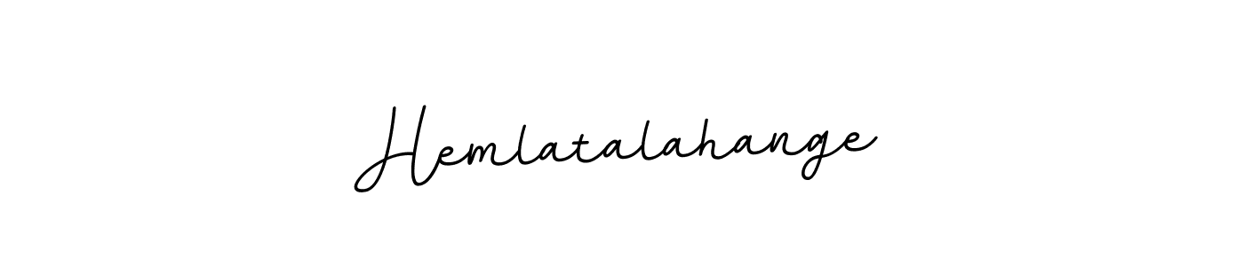 Create a beautiful signature design for name Hemlatalahange. With this signature (BallpointsItalic-DORy9) fonts, you can make a handwritten signature for free. Hemlatalahange signature style 11 images and pictures png