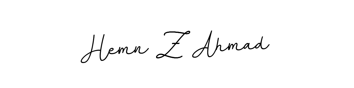 You should practise on your own different ways (BallpointsItalic-DORy9) to write your name (Hemn Z Ahmad) in signature. don't let someone else do it for you. Hemn Z Ahmad signature style 11 images and pictures png