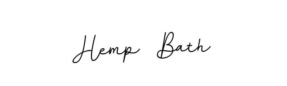 Hemp  Bath stylish signature style. Best Handwritten Sign (BallpointsItalic-DORy9) for my name. Handwritten Signature Collection Ideas for my name Hemp  Bath. Hemp  Bath signature style 11 images and pictures png