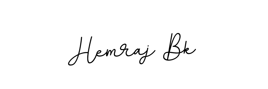 How to make Hemraj Bk name signature. Use BallpointsItalic-DORy9 style for creating short signs online. This is the latest handwritten sign. Hemraj Bk signature style 11 images and pictures png