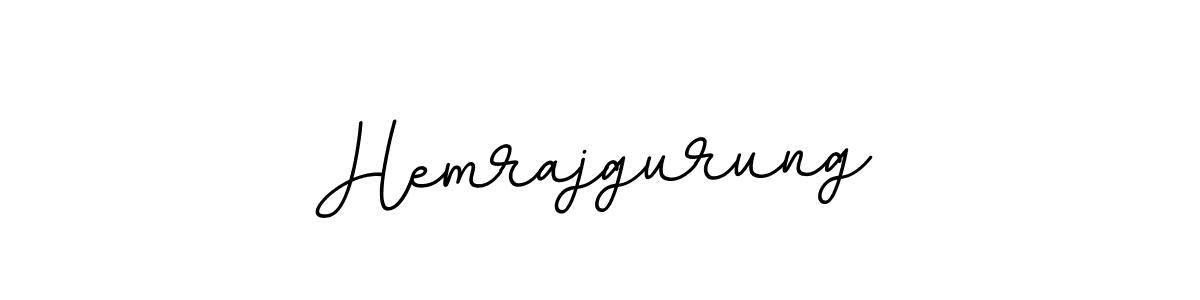 How to make Hemrajgurung name signature. Use BallpointsItalic-DORy9 style for creating short signs online. This is the latest handwritten sign. Hemrajgurung signature style 11 images and pictures png