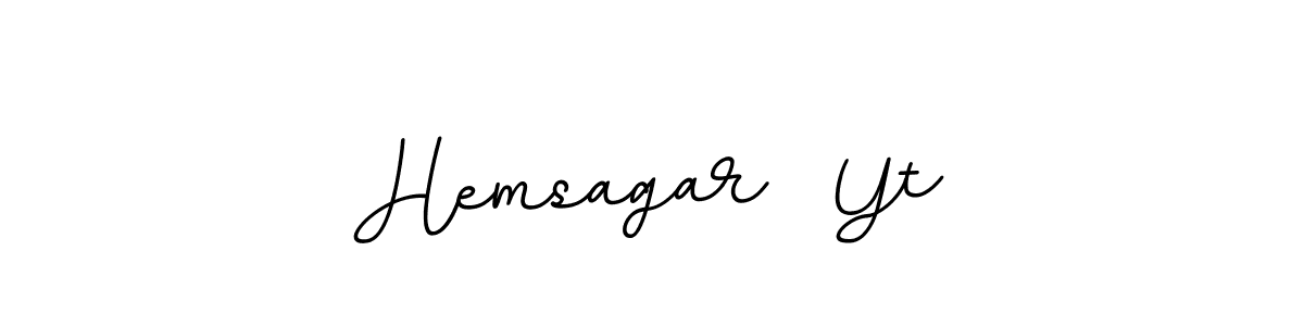 It looks lik you need a new signature style for name Hemsagar  Yt. Design unique handwritten (BallpointsItalic-DORy9) signature with our free signature maker in just a few clicks. Hemsagar  Yt signature style 11 images and pictures png