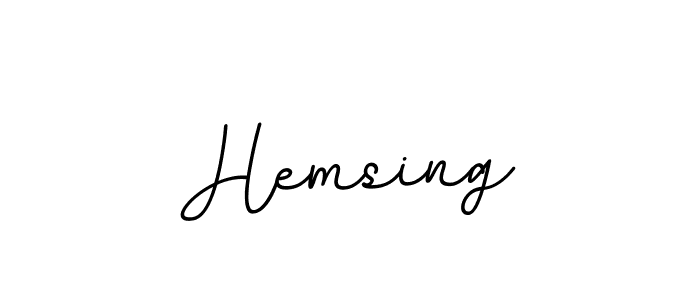Also we have Hemsing name is the best signature style. Create professional handwritten signature collection using BallpointsItalic-DORy9 autograph style. Hemsing signature style 11 images and pictures png