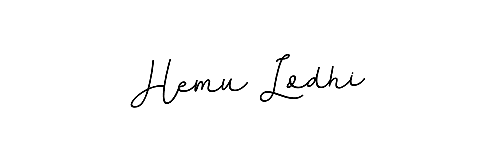 Use a signature maker to create a handwritten signature online. With this signature software, you can design (BallpointsItalic-DORy9) your own signature for name Hemu Lodhi. Hemu Lodhi signature style 11 images and pictures png