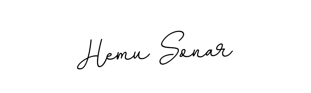 Use a signature maker to create a handwritten signature online. With this signature software, you can design (BallpointsItalic-DORy9) your own signature for name Hemu Sonar. Hemu Sonar signature style 11 images and pictures png