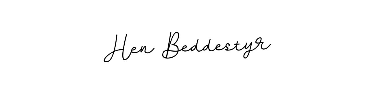 Make a beautiful signature design for name Hen Beddestyr. With this signature (BallpointsItalic-DORy9) style, you can create a handwritten signature for free. Hen Beddestyr signature style 11 images and pictures png