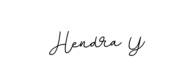 Use a signature maker to create a handwritten signature online. With this signature software, you can design (BallpointsItalic-DORy9) your own signature for name Hendra Y. Hendra Y signature style 11 images and pictures png