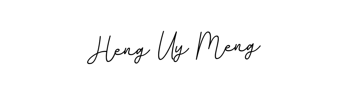 The best way (BallpointsItalic-DORy9) to make a short signature is to pick only two or three words in your name. The name Heng Uy Meng include a total of six letters. For converting this name. Heng Uy Meng signature style 11 images and pictures png