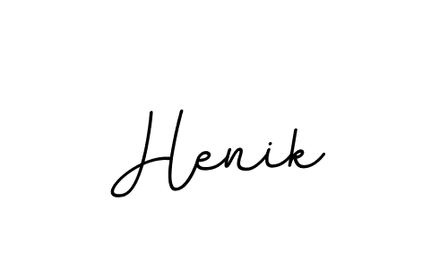 The best way (BallpointsItalic-DORy9) to make a short signature is to pick only two or three words in your name. The name Henik include a total of six letters. For converting this name. Henik signature style 11 images and pictures png