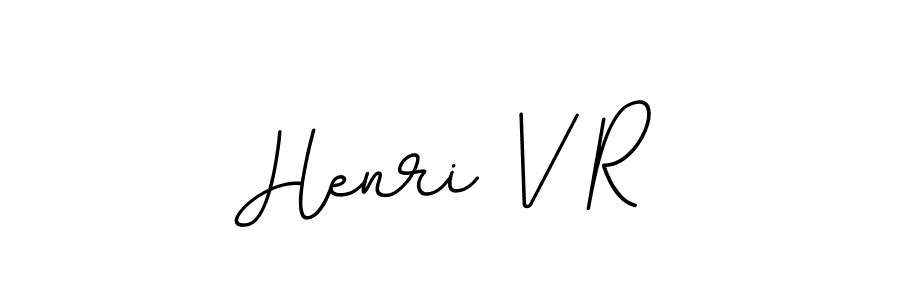 Create a beautiful signature design for name Henri V R. With this signature (BallpointsItalic-DORy9) fonts, you can make a handwritten signature for free. Henri V R signature style 11 images and pictures png