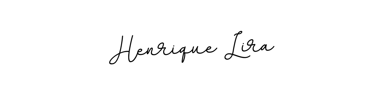 How to make Henrique Lira name signature. Use BallpointsItalic-DORy9 style for creating short signs online. This is the latest handwritten sign. Henrique Lira signature style 11 images and pictures png
