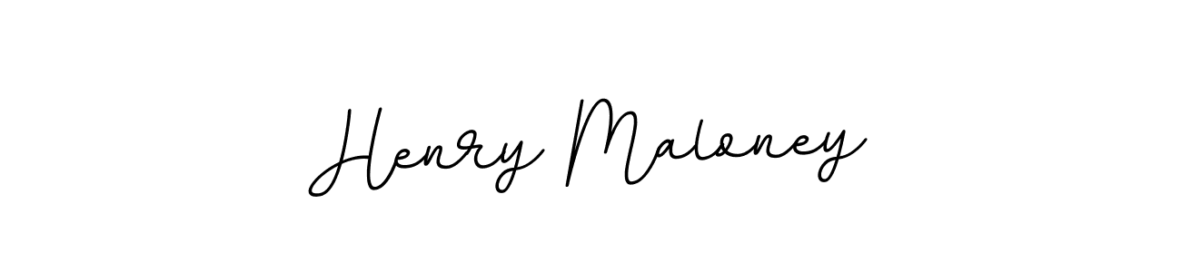Use a signature maker to create a handwritten signature online. With this signature software, you can design (BallpointsItalic-DORy9) your own signature for name Henry Maloney. Henry Maloney signature style 11 images and pictures png