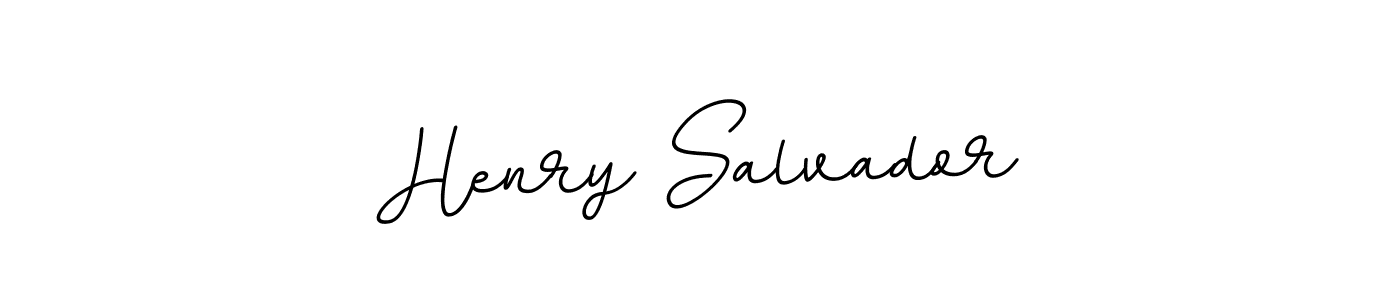 This is the best signature style for the Henry Salvador name. Also you like these signature font (BallpointsItalic-DORy9). Mix name signature. Henry Salvador signature style 11 images and pictures png