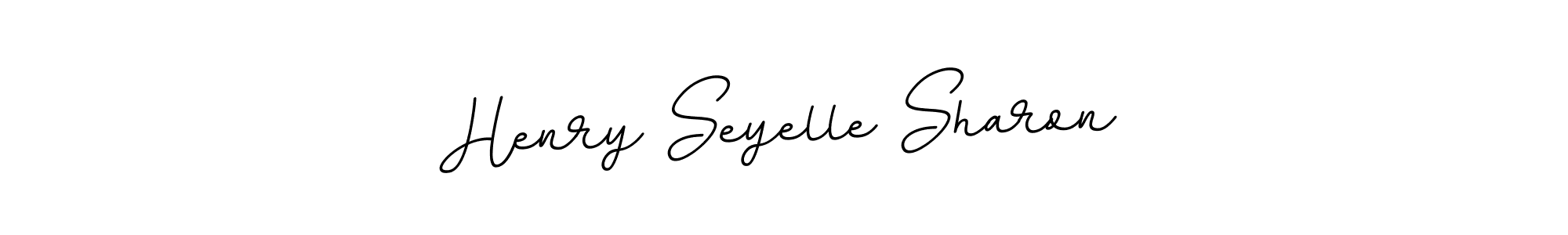 Use a signature maker to create a handwritten signature online. With this signature software, you can design (BallpointsItalic-DORy9) your own signature for name Henry Seyelle Sharon. Henry Seyelle Sharon signature style 11 images and pictures png