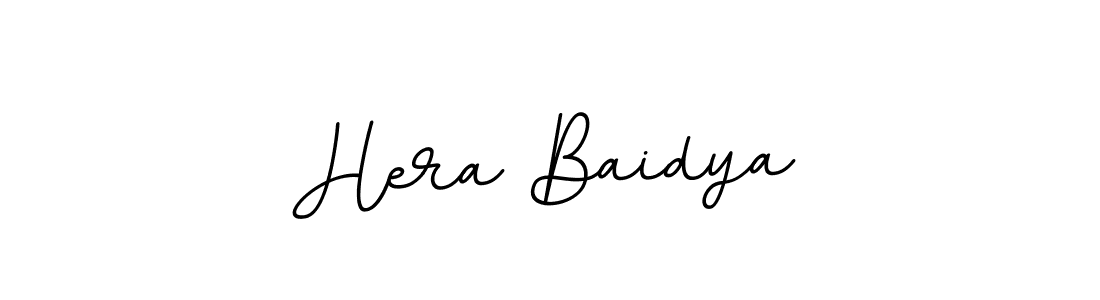 The best way (BallpointsItalic-DORy9) to make a short signature is to pick only two or three words in your name. The name Hera Baidya include a total of six letters. For converting this name. Hera Baidya signature style 11 images and pictures png