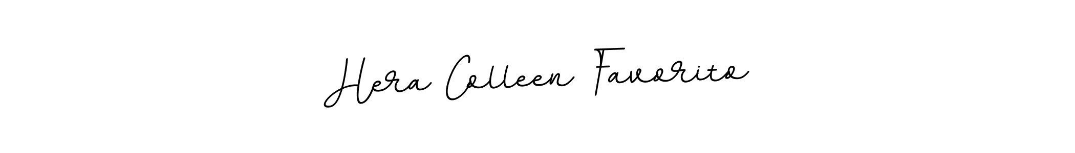 This is the best signature style for the Hera Colleen Favorito name. Also you like these signature font (BallpointsItalic-DORy9). Mix name signature. Hera Colleen Favorito signature style 11 images and pictures png