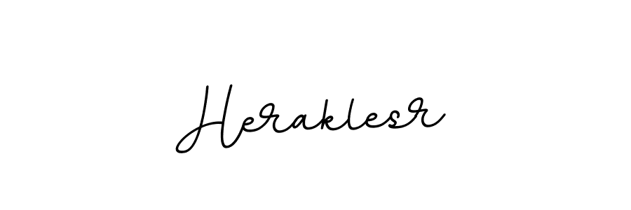 The best way (BallpointsItalic-DORy9) to make a short signature is to pick only two or three words in your name. The name Heraklesr include a total of six letters. For converting this name. Heraklesr signature style 11 images and pictures png