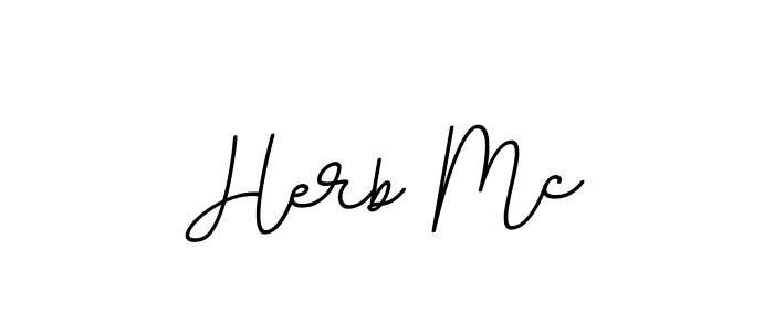Check out images of Autograph of Herb Mc name. Actor Herb Mc Signature Style. BallpointsItalic-DORy9 is a professional sign style online. Herb Mc signature style 11 images and pictures png
