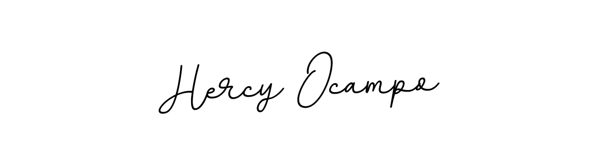 Make a beautiful signature design for name Hercy Ocampo. With this signature (BallpointsItalic-DORy9) style, you can create a handwritten signature for free. Hercy Ocampo signature style 11 images and pictures png