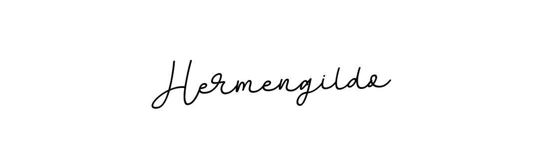 How to make Hermengildo name signature. Use BallpointsItalic-DORy9 style for creating short signs online. This is the latest handwritten sign. Hermengildo signature style 11 images and pictures png