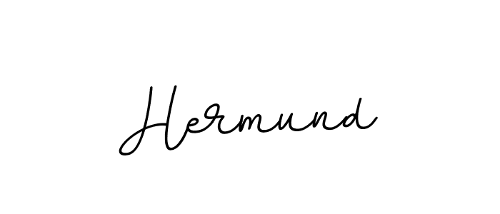 Make a beautiful signature design for name Hermund. With this signature (BallpointsItalic-DORy9) style, you can create a handwritten signature for free. Hermund signature style 11 images and pictures png
