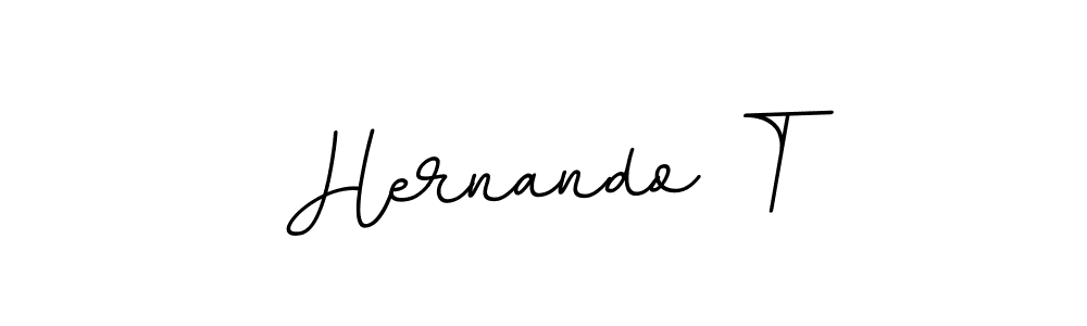 It looks lik you need a new signature style for name Hernando T. Design unique handwritten (BallpointsItalic-DORy9) signature with our free signature maker in just a few clicks. Hernando T signature style 11 images and pictures png
