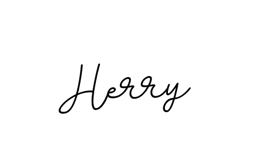 Create a beautiful signature design for name Herry. With this signature (BallpointsItalic-DORy9) fonts, you can make a handwritten signature for free. Herry signature style 11 images and pictures png