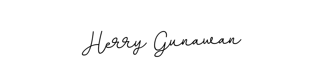 Create a beautiful signature design for name Herry Gunawan. With this signature (BallpointsItalic-DORy9) fonts, you can make a handwritten signature for free. Herry Gunawan signature style 11 images and pictures png