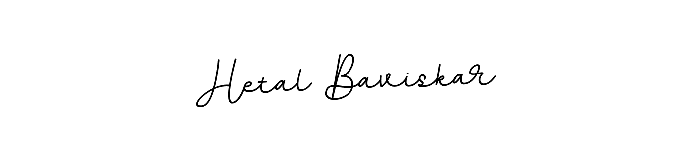 How to make Hetal Baviskar name signature. Use BallpointsItalic-DORy9 style for creating short signs online. This is the latest handwritten sign. Hetal Baviskar signature style 11 images and pictures png