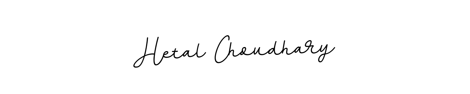 How to make Hetal Choudhary name signature. Use BallpointsItalic-DORy9 style for creating short signs online. This is the latest handwritten sign. Hetal Choudhary signature style 11 images and pictures png