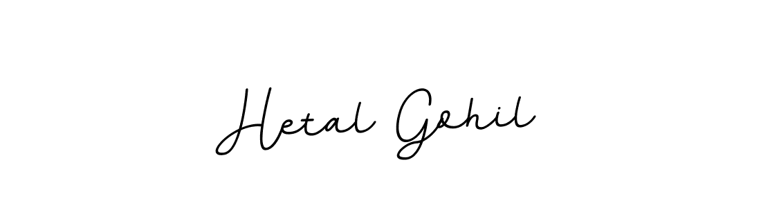 Create a beautiful signature design for name Hetal Gohil. With this signature (BallpointsItalic-DORy9) fonts, you can make a handwritten signature for free. Hetal Gohil signature style 11 images and pictures png