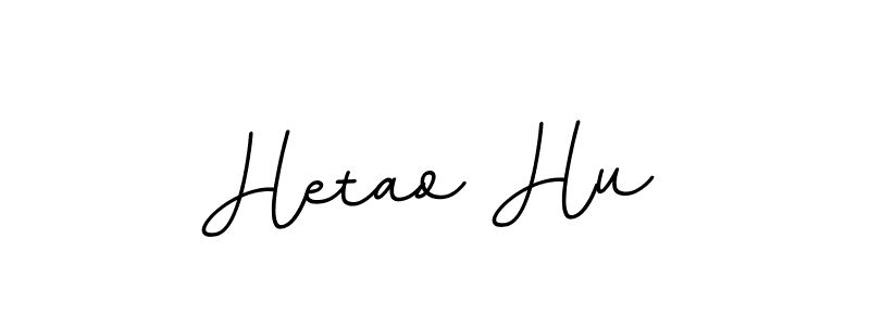 Create a beautiful signature design for name Hetao Hu. With this signature (BallpointsItalic-DORy9) fonts, you can make a handwritten signature for free. Hetao Hu signature style 11 images and pictures png