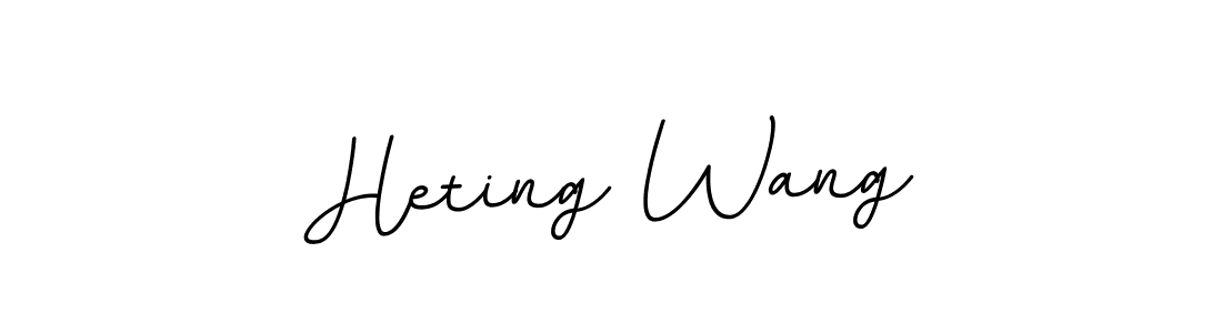 Heting Wang stylish signature style. Best Handwritten Sign (BallpointsItalic-DORy9) for my name. Handwritten Signature Collection Ideas for my name Heting Wang. Heting Wang signature style 11 images and pictures png