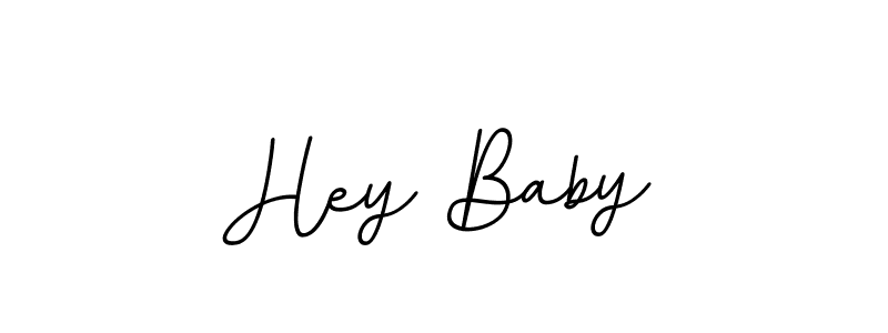 Design your own signature with our free online signature maker. With this signature software, you can create a handwritten (BallpointsItalic-DORy9) signature for name Hey Baby. Hey Baby signature style 11 images and pictures png