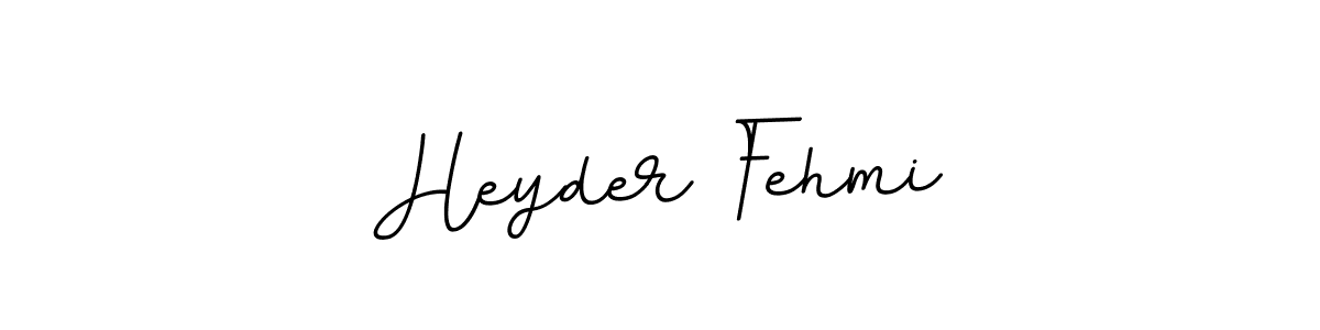 The best way (BallpointsItalic-DORy9) to make a short signature is to pick only two or three words in your name. The name Heyder Fehmi include a total of six letters. For converting this name. Heyder Fehmi signature style 11 images and pictures png