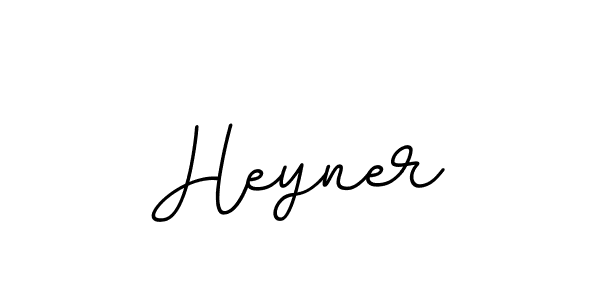 Design your own signature with our free online signature maker. With this signature software, you can create a handwritten (BallpointsItalic-DORy9) signature for name Heyner. Heyner signature style 11 images and pictures png