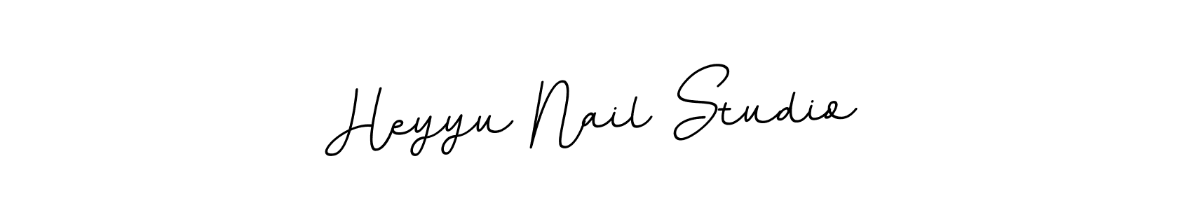 The best way (BallpointsItalic-DORy9) to make a short signature is to pick only two or three words in your name. The name Heyyu Nail Studio include a total of six letters. For converting this name. Heyyu Nail Studio signature style 11 images and pictures png