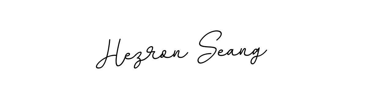 Hezron Seang stylish signature style. Best Handwritten Sign (BallpointsItalic-DORy9) for my name. Handwritten Signature Collection Ideas for my name Hezron Seang. Hezron Seang signature style 11 images and pictures png