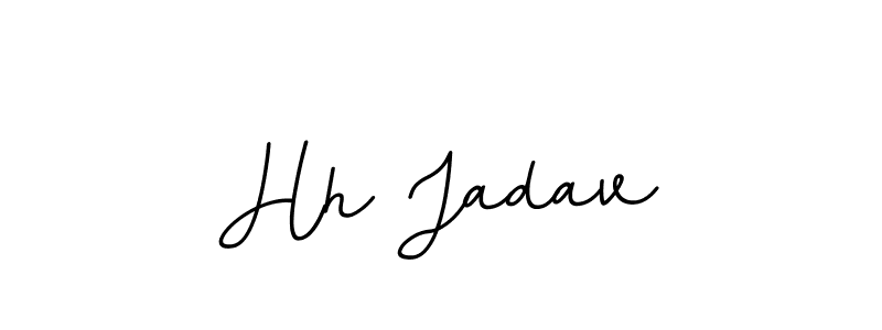 if you are searching for the best signature style for your name Hh Jadav. so please give up your signature search. here we have designed multiple signature styles  using BallpointsItalic-DORy9. Hh Jadav signature style 11 images and pictures png
