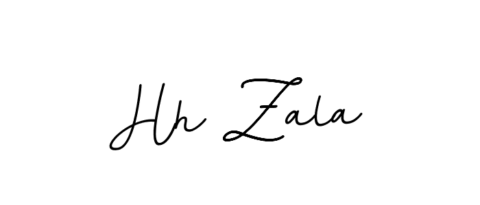 Design your own signature with our free online signature maker. With this signature software, you can create a handwritten (BallpointsItalic-DORy9) signature for name Hh Zala. Hh Zala signature style 11 images and pictures png