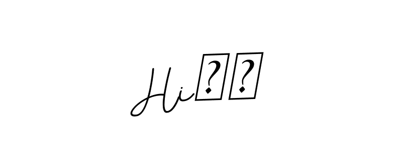 It looks lik you need a new signature style for name Hi��. Design unique handwritten (BallpointsItalic-DORy9) signature with our free signature maker in just a few clicks. Hi�� signature style 11 images and pictures png