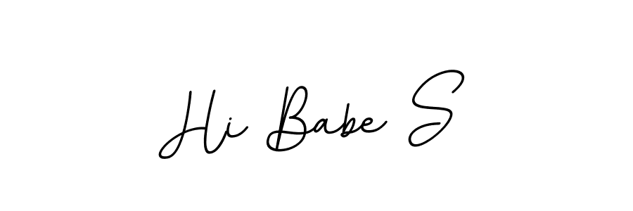 It looks lik you need a new signature style for name Hi Babe S. Design unique handwritten (BallpointsItalic-DORy9) signature with our free signature maker in just a few clicks. Hi Babe S signature style 11 images and pictures png