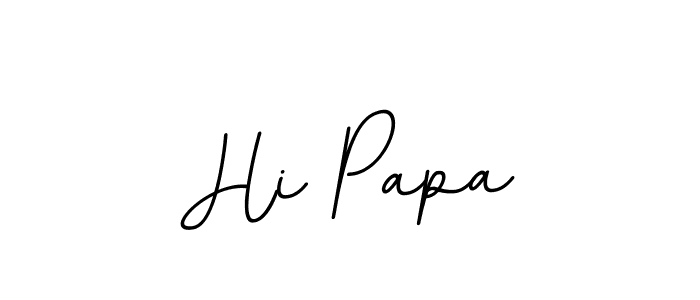 Make a beautiful signature design for name Hi Papa. Use this online signature maker to create a handwritten signature for free. Hi Papa signature style 11 images and pictures png