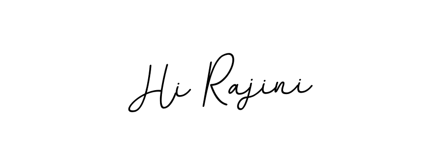 Make a beautiful signature design for name Hi Rajini. With this signature (BallpointsItalic-DORy9) style, you can create a handwritten signature for free. Hi Rajini signature style 11 images and pictures png