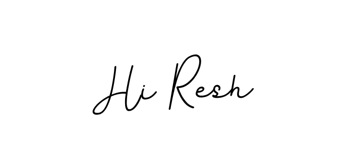 Create a beautiful signature design for name Hi Resh. With this signature (BallpointsItalic-DORy9) fonts, you can make a handwritten signature for free. Hi Resh signature style 11 images and pictures png