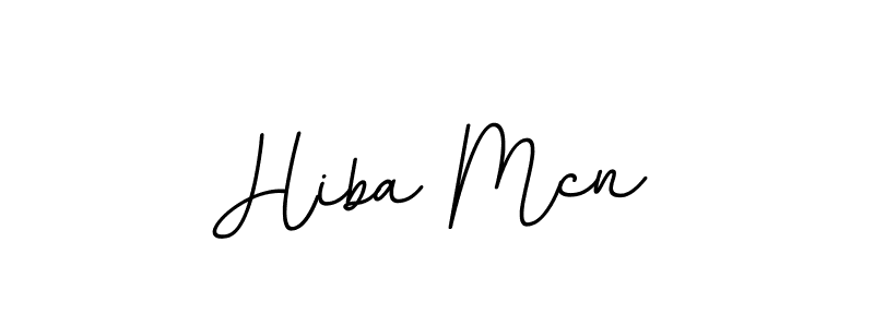 Use a signature maker to create a handwritten signature online. With this signature software, you can design (BallpointsItalic-DORy9) your own signature for name Hiba Mcn. Hiba Mcn signature style 11 images and pictures png